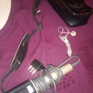 Black and Silver Handheld Microphone with Cable